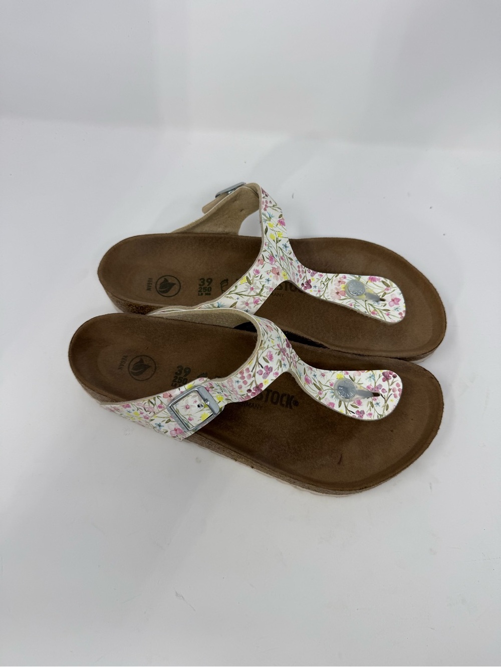EUC BIRKENSTOCK Gizeh BS VEGAN Thong Sandal US 8/8.5 (HULBIO) - Picture 2 of 8